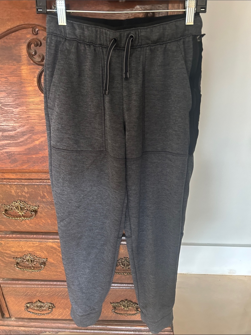 Athletic Works Teens Dark Gray Drawstring Jogger Pants